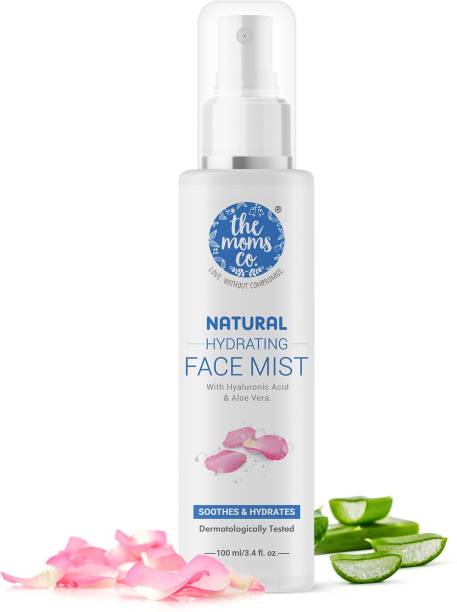 The Moms Co. Natural Hydrating Face Mist with Cucumber,Rose Water, Instant Fresh Glowing Skin Men & Women