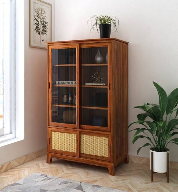 Ganpati Arts Solid Wood Close Book Shelf