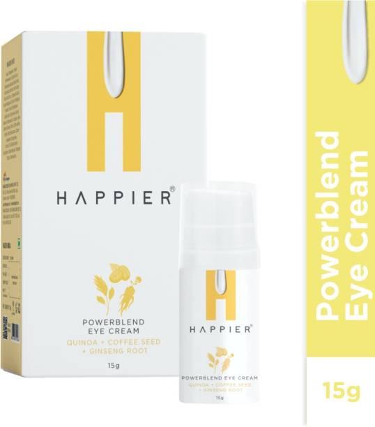 HAPPIER Powerblend Eye Cream for Dark Circles, Wrinkles, Fine Lines & Puffiness