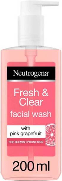 NEUTROGENA Fresh & Clear Facial Wash With Pink Grapefruit For Blemish Prone Skin Face Wash