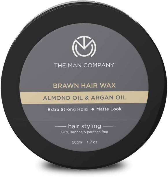 THE MAN COMPANY Brawn Hair Wax - Almond & Argan Oil 50g Hair Wax