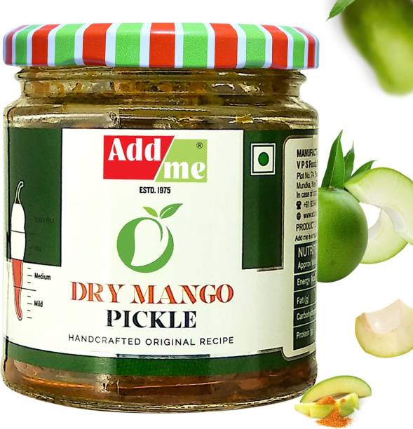 Add me Dry Mango Pickle, sukha aam ka achar 150gm Glass jar Mango Pickle