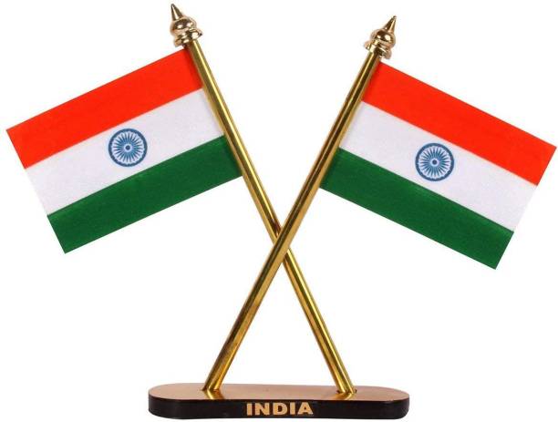 Rich Club INDIA Double Sided Wind Car Dashboard Flag Flag