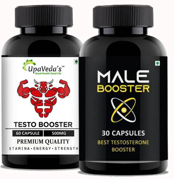 UpaVeda’s Testo & Male stamina Booster capsules For For Men Combo Pack