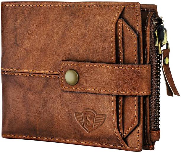 SPIFFY Men Casual Brown Genuine Leather Wallet