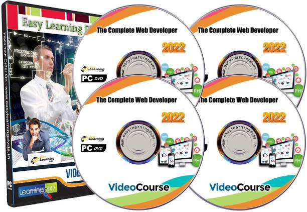 Easy Learning The Complete Web Developer 2022 Video Course on 4 DVDs