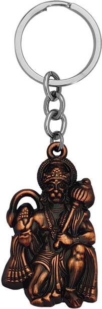 Shiv Jagdamba Bajrangbali Hanuman idol Monkey God of Devotion Keychain Key Chain