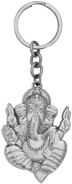 Shiv Jagdamba Hindu God of Beginnings Shree Ganesh Shiva' Son Keychain And Keyring Gift Key Chain