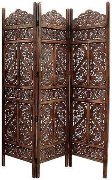 Hudfat Wooden room divider s shape carving Solid Wood Decorative Screen Partition