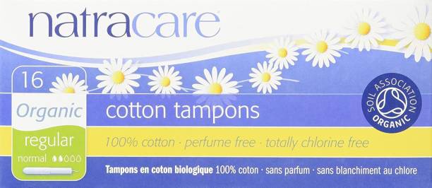 Natracare 8002 Organic All Cotton Tampons With Applicator 16 Count (Pack of 3) Tampons