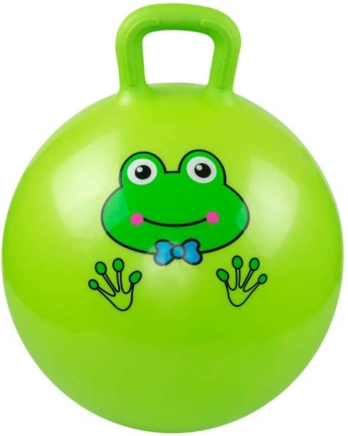 zobro BIG SIZE Inflatable Hopper Jumping Hop Ball Bouncing Hopping Ball with Handle for Kids (65cm) Multicolor (??? ?? ?????? ??? ?????)(Random Color)(Random Cartoon Print) Inflatable Hoppers & Bouncer, Infatable Ball