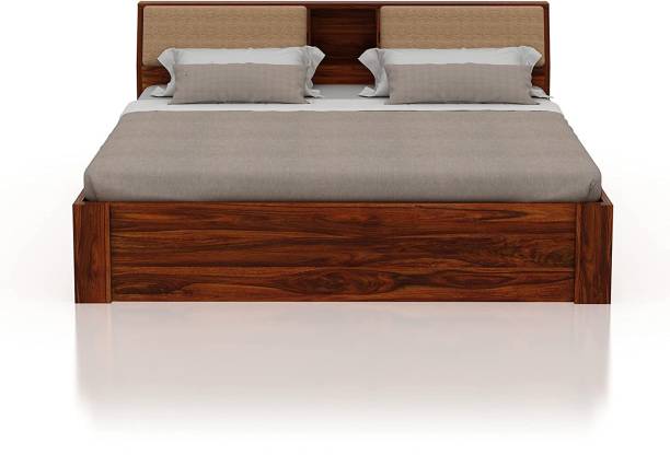 Suncrown Furniture Solid Wood Queen Size Bed with Headboard Solid Wood Queen Hydraulic Bed