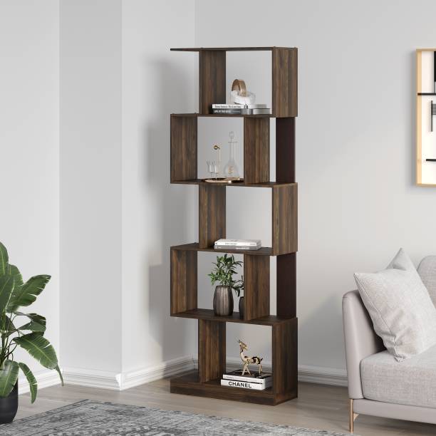 @Home by nilkamal Checkers Engineered Wood Open Book Shelf