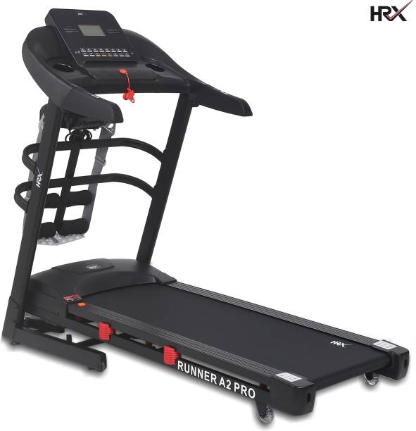 HRX RUNNER A2 PRO Treadmill for Home Gym with Massager, 2.5HP Peak Auto - Incline Treadmill