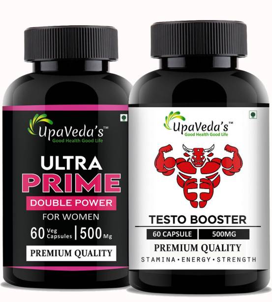 UpaVeda’s Women ULtra Prime & Testo Booster Increase Stamina & Power Couple Pack