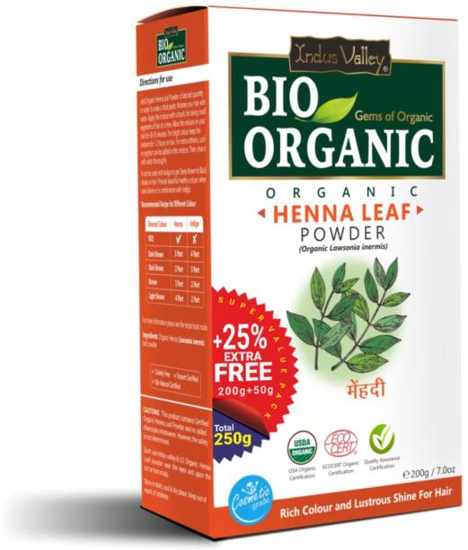 Indus Valley 100% Pure Natural & Organic Henna Leaf Powder for Hair Color & Hair Care