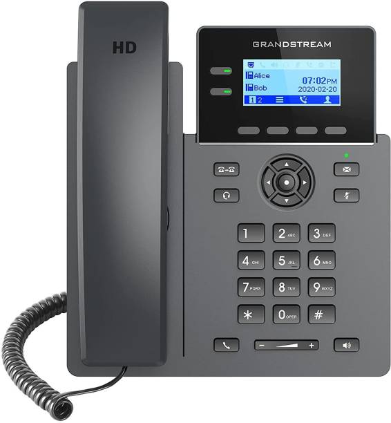 Grandstream GRP2602P 2-line essential IPphone with POE integrated Corded Landline Phone