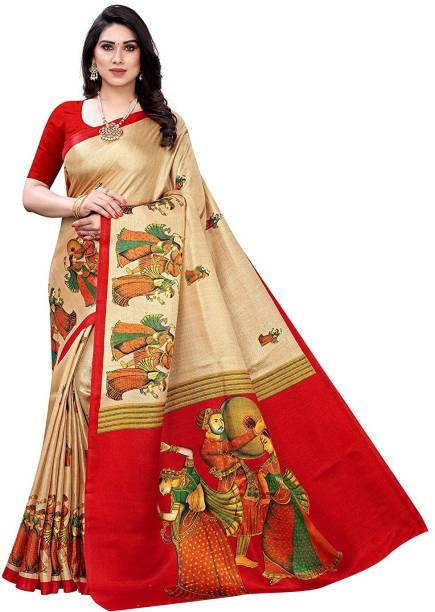 Digital Print Daily Wear Art Silk Saree Price in India