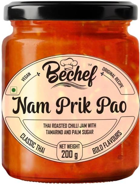 BECHEF Naam Prik Pao - Thail Chilli Jam - Delicious Savoury Umami Filled Thai Chilli Sauce & Dip