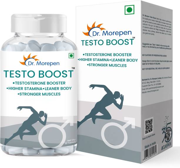 Dr. Morepen Testo Boost For Men | Increases Energy, Stamina & Muscle Growth - 30 Tablets