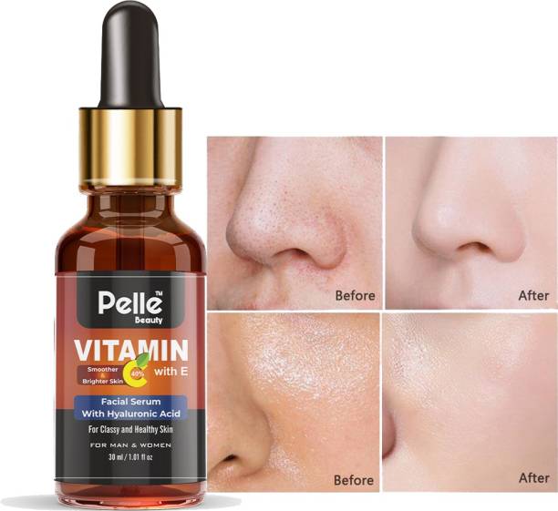 Pelle Beauty Vitamin C with e serum Powerful Anti-aging, whitening skin natural Face Serum _30ml_For Men & Women