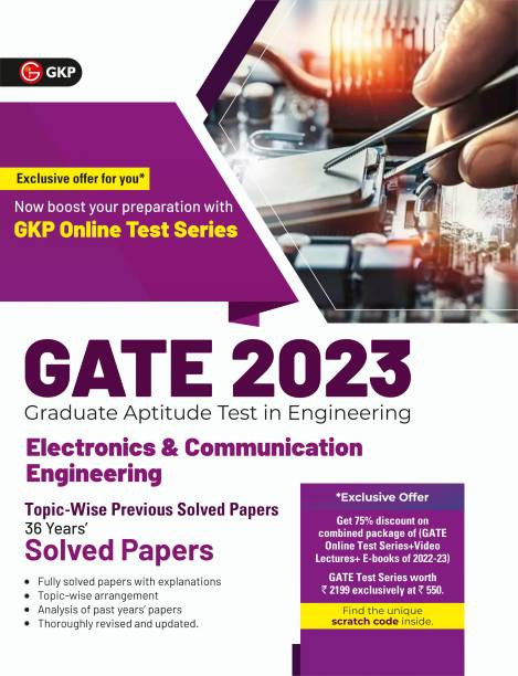 GATE 2023 : Electronics & Communication Engineering - 36 Years' Topic-wise Previous Solved Papers by GKP