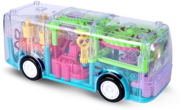 Miss & Chief by Flipkart Transparent Gear Light & Sound Bus For Kids