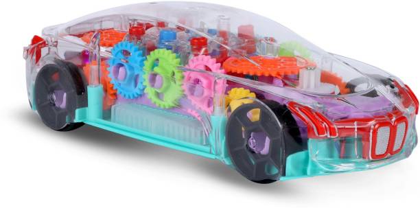 Miss & Chief by Flipkart Transparent Gear Light & Sound Car For Kids