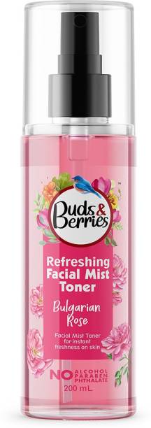 Buds & Berries Refreshing Bulgarian Rose Facial Mist Toner Men & Women