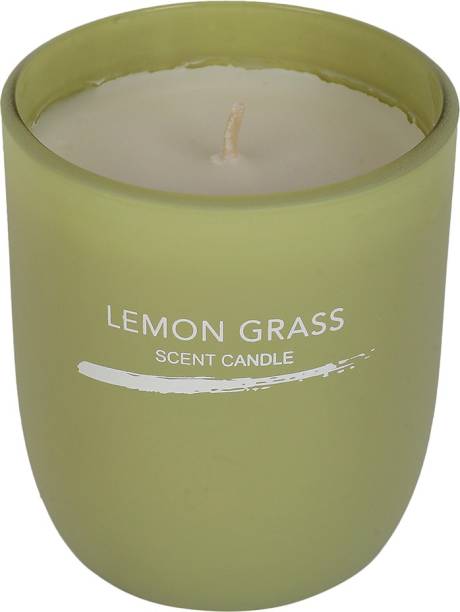 MINISO Inkjet Series Scented Candle Lemon Grass Green Flavor Bathroom Bedroom Decor Candle