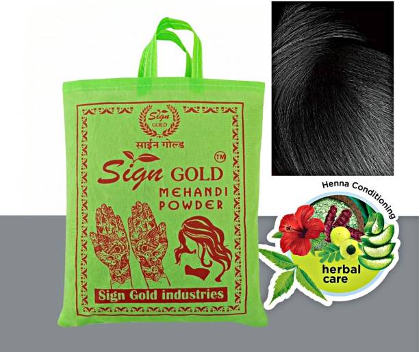 sign gold Mehendi powder for Hair Coloure