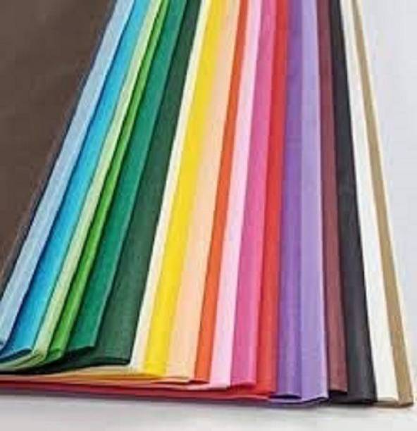 Eclet 50 pcs Color A4 Medium Size Sheets 120-180 GSM (10 Sheets Each Color) Art and Craft Paper Double Sided Colored(Length -27.5 cm Width - 20.3 cm) A4 90 gsm Coloured Paper