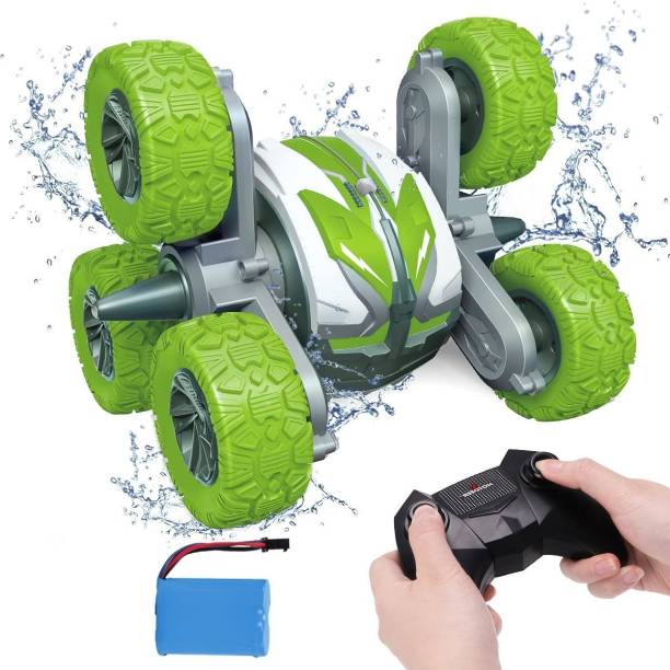 CADDLE & TOES Double Sided 360° Rolling Rotating Rotation, LED Headlights RC 4WD High Speed