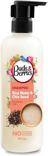 Buds & Berries Rice Water-Chia Seeds Nourishment Shampoo for Healthy Hair