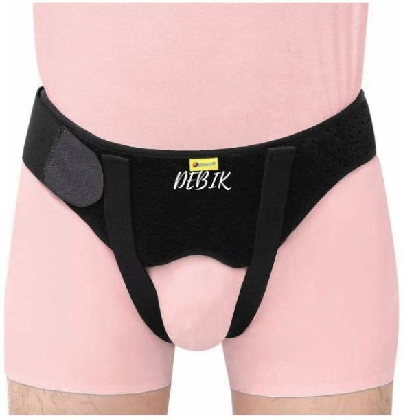 DEBIK Hernia Belt for Men Truss for Single/Double Inguinal with 2 Compression Pads Hip Support