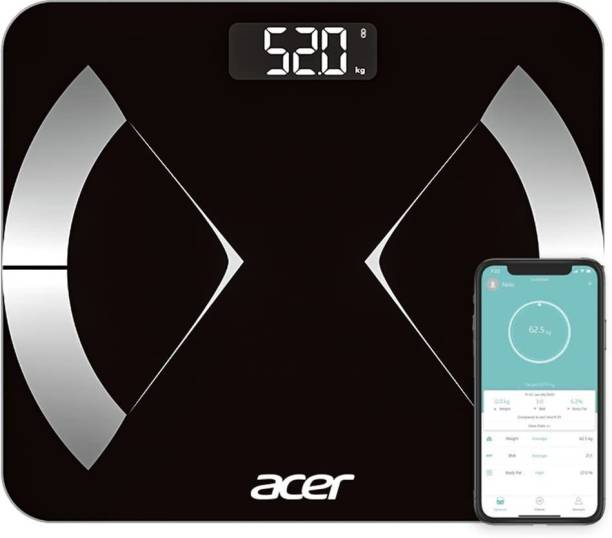 Acer Weight Machine Electronic Weighing Machine forHuman Body Fat Analyzer FitTracker Weighing Scale