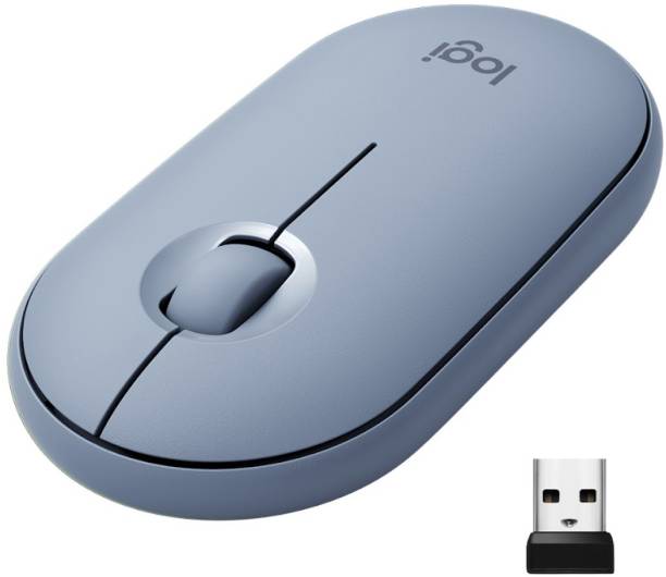 Logitech Pebble M350 Silent Buttons,Multi-Device Connectivity Wireless Optical Mouse