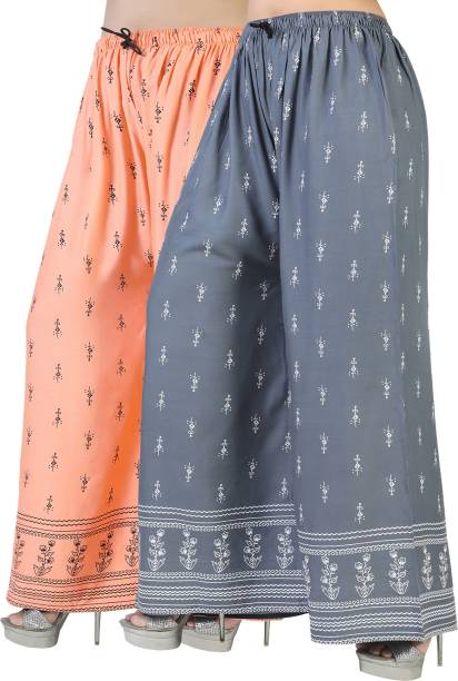 AREEBA COLLECTION Relaxed Women Grey, Orange Trousers