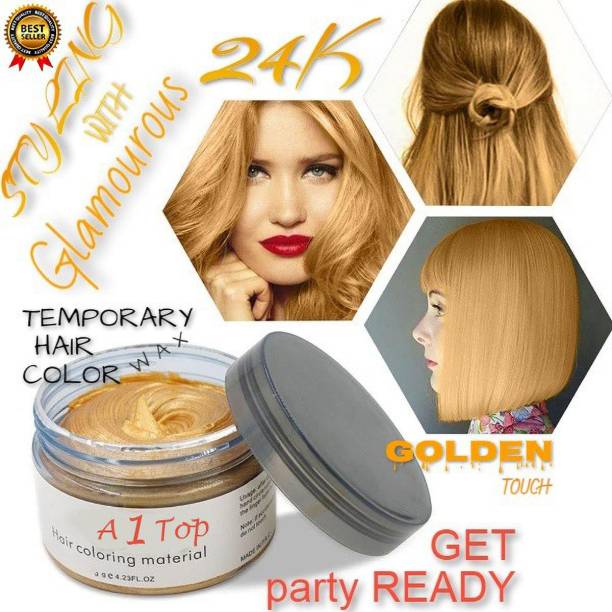 A 1 Top Temporary Hair Wax Color, DIY Hairstyle Mud Instant Hair Dye Cream Hair Stamp