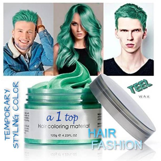 A 1 Top Temporary Hair Wax Color,DIY Hairstyle Mud Instant Washable Hair Coloring Hair Stamp