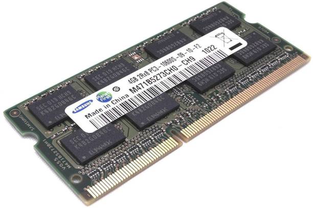 SAMSUNG Laptop RAM DDR3 4 GB (Dual Channel) Laptop (4GB DDR3 1333 PC3-10600 (M471b5273ch0-ch9))