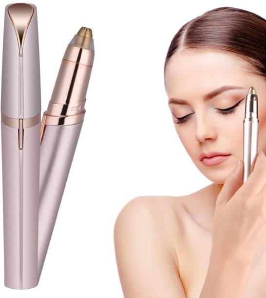 LICHEE Portable Eyebrow, Face, Lips, Nose Hair Removal Electric Trimmer with Light Trimmer 120 min  Runtime 0 Length Settings