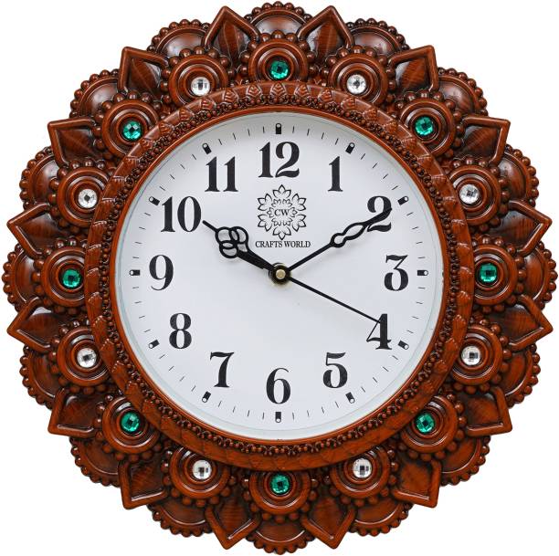 CW Crafts World Analog 31 cm X 31 cm Wall Clock
