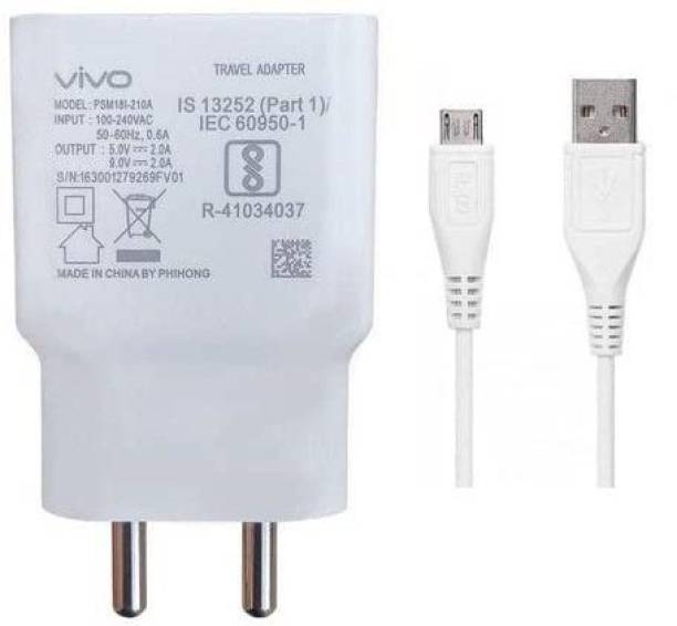 Rebhim 18W Vivo Dual Engine Fast Charger For Vivo V11/V11 Pro/V15/V15 Pro/V9/V9 Pro 3 A Mobile Charger with Detachable Cable