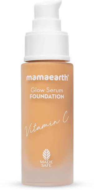 MamaEarth Glow Serum Foundation with Vitamin C & Turmeric for 12-Hour Long Stay Foundation