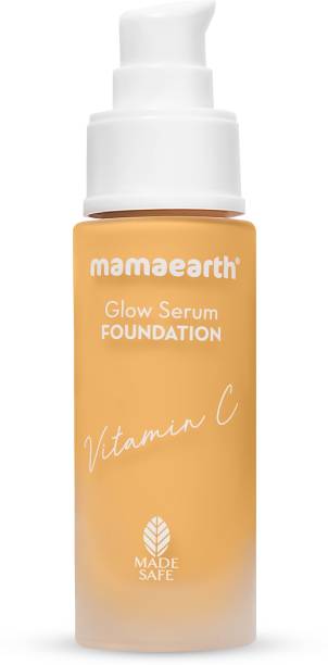 MamaEarth Glow Serum Foundation with Vitamin C & Turmeric for 12-Hour Long Stay Foundation