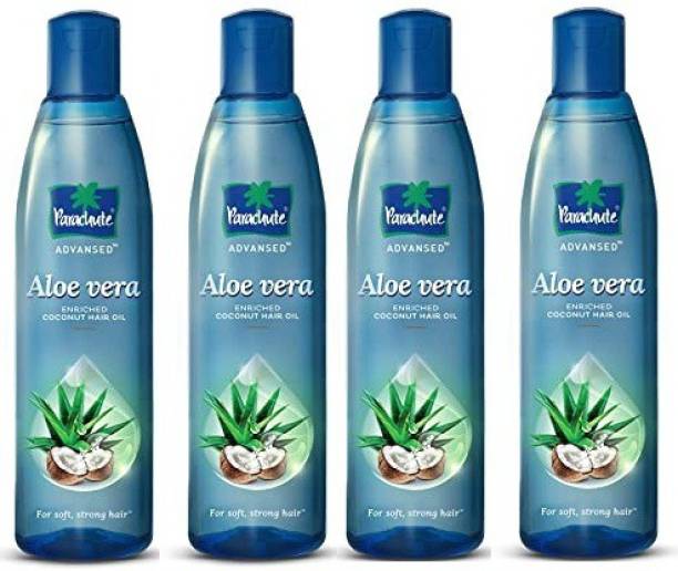 Parachute Advansed Aloe Vera,Enriched Coconut Hair Oil,For Soft and Strong Hair 75ML (PACK OF 4) Hair Oil
