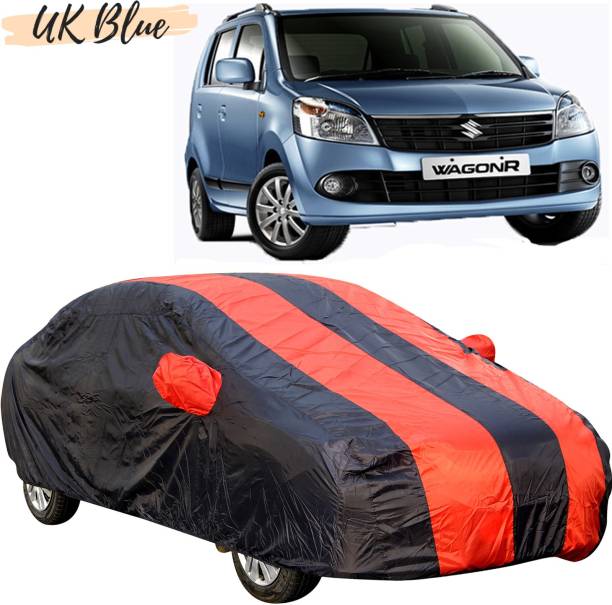 UK Blue Car Cover For Maruti Suzuki WagonR (With Mirror Pockets)