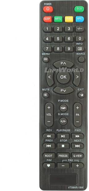 LipiWorld VT09HR-19W LED LCD Smart TV Remote Control Co...