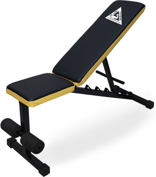 de jure Fitness ( 3 in 1 ) Adjustable Incline,Decline & Flat Bench for Home & Professional Gym Multipurpose Fitness Bench